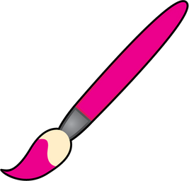 Pink Paintbrush Illustration